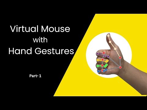 Cursor Control with Hand Gestures | OpenCV + MediaPipe + PyAutoGUI + Python Project Tutorial Part-1