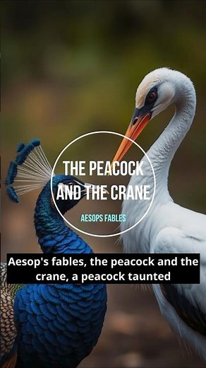 Aesops Fables - The Peacock and The Crane #audio #audiobook #poetry #reading #fyp #foryou #story