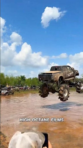 Louisiana mud fest 2025 Trucks Gone Wild levee jump #megatruck #mudbog #offroad #mud