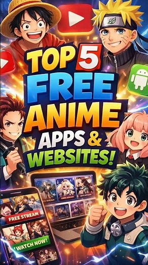 Top 5 Free Anime Apps/Websites 2026 🔥