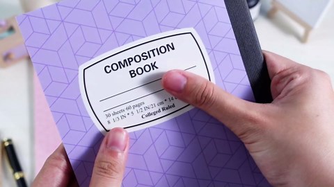 4 Pcs Small Left Handed Composition Notebooks A5 Marble College Ruled Composition Notebooks 8.3"x 5.83" Journal Back to School Gift for Lefties Writers Students, 60 Pages (Bright Colors)