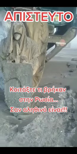 Unbelievable statue found in Russia... is it a real fallen angel? 🤔