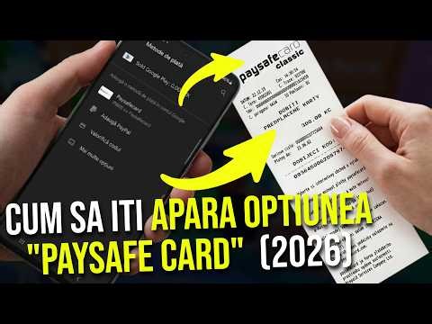 Cum sa iti apara optiunea "paysafe card" (2026) - CUM SA BAGI BANI IN JOCURI CU PAYSAFECARD