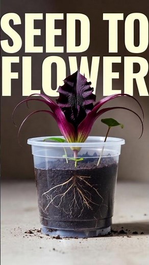 Bat Flower Growth Timelapse | Seed to Flower | Ultra-Realistic Cinematic Plant Growth