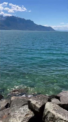 Crystal Clear Lake Geneva & Mountain Views 🏔️💙 Switzerland is Unreal!