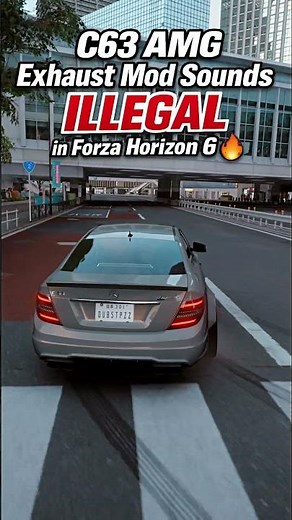 C63 AMG Exhaust Mod Sounds ILLEGAL in Forza Horizon 6 🔥#forzahorizon6 #gaming #forza #amg