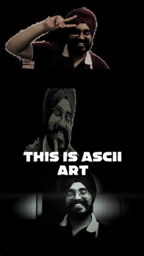 This Crazy Visual Effect is called ASCII Art🔥