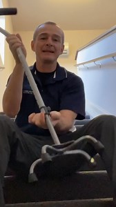 Using a quad cane or wide base cane on the stairs after a #totalkneereplacement or other #kneesurgery. ... Share this with someone you know! | Total Therapy Solutions: Physical Therapy | Facebook