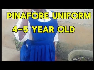 pinafore school uniform cutting and stitching tutorial for 4-5year old girl