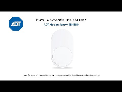 Changing the battery in your ADT Motion Sensor - SSM5R0