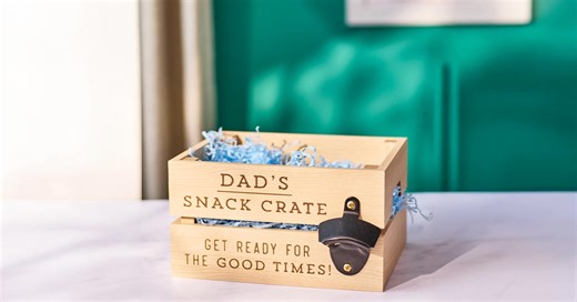 Snack crate = guaranteed Dad smile. Shop in-store and online this Father's Day whilst stocks last. Available in store, sold out online. | Card Factory | Facebook