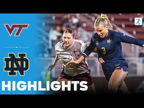 Virginia Tech vs Notre Dame | NCAA College Women's Soccer | Highlights - October 23, 2025