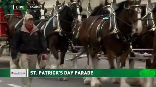Watch the Downtown Roanoke St. Patrick’s Day Parade
