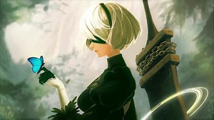 2B Butterfly NieR: Automata Live Wallpaper - MoeWalls