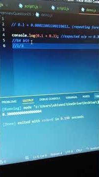 Floating Number part 01 | JavaScript Interview Question | Easy explanation #javascript #coding #code