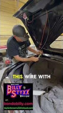 Fishing 🎣 Wires Through Tight 👀 Trunk Lid Channel How To Rewire Old Car Tips & Tricks Using Magnets