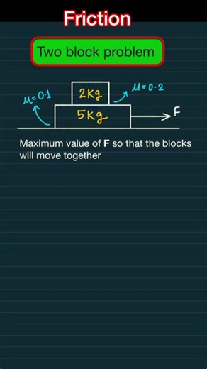 Aditya Narayan on Instagram: "Two block problems(JEE n NEET) #neet #mbbs #biology #medical #aiims #doctor #medicalstudent #neetpreparation #jee #neetexam #medico #neetug #chemistry #science #medicine #education #cbse #physics #neetaspirants #futuredoctor #neetpg #neetmotivation #iit #kotacoaching #jeemains #doctors #mbbsstudent #neetcoaching #iitjee #study"