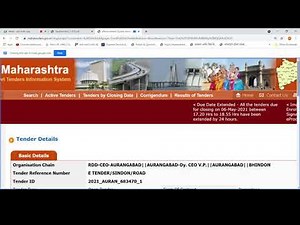 E Tendering Training Demo Lecture www.mahatenders.gov.in | mahatender