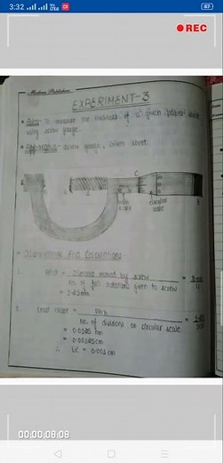To measure the thickness of a given paper sheet using screw gauge