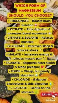 Best Magnesium Type for Your Body 💊 | Choose the Right One!