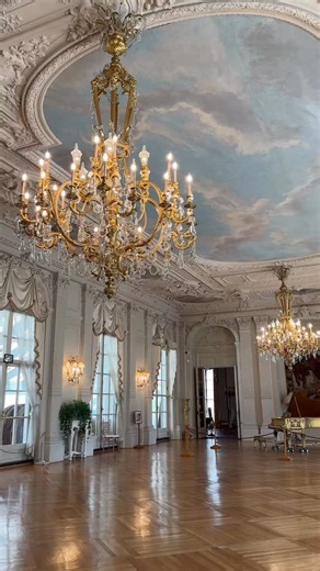 Newport Mansions | A moment for the stunning ballroom at Rosecliff.✨️⁠ ⁠ Soaring windows, shimmering chandeliers, and gilded details, all inspired by... | Instagram
