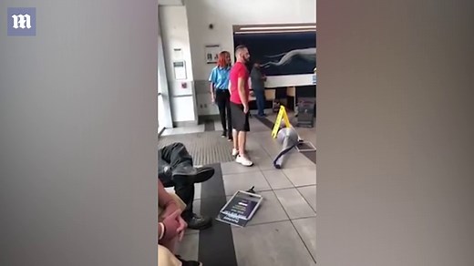 Angry man goes berserk and smashes up Tennessee bus station