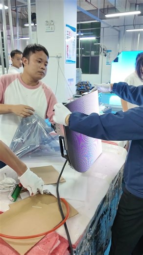 Maxtop LED Display | Behind the scenes of MAXTOP AC‑RC round‑edge rental LED panels before they leave our factory. 🛠️ Every batch goes through a strict shipping... | Instagram