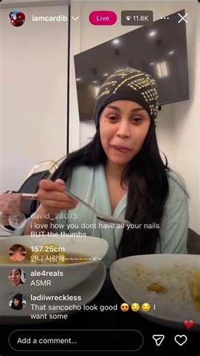 Cardi B on IG Live a fan ask cardi Do you know Wizkid. He's a Nigerian artist She replied, I haven’t heard the name Wizkid. I don’t know who he is. The only Nigerian artists I know are Davido, Rema, and Tems. I already did a song with Davido fall