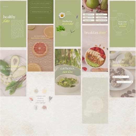 500 Nutrition Coach Instagram Templates: Health & Wellness Social Media Content (canva) - Etsy