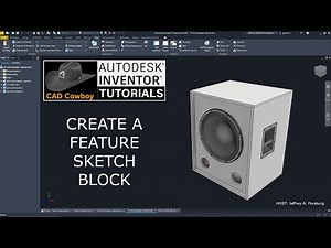 Autodesk Inventor - Create a Feature Sketch Block