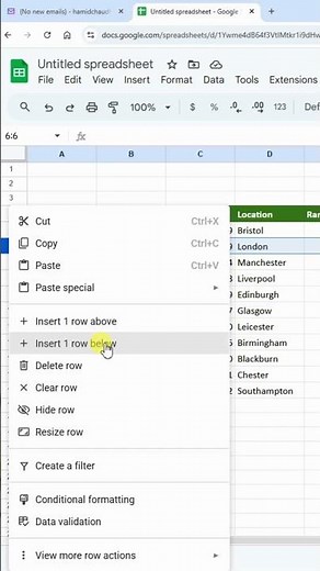 Insert Blank Rows in Google Sheet