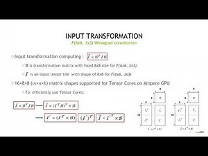 Session 7B: Optimizing Winograd-Based Convolution with Tensor Cores
