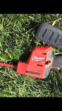 The Milwaukee M12 Hedge Trimmer is lightweight and very powerful for its size.