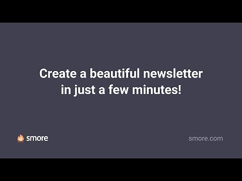 Smore Newsletters | Getting Started