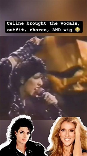 Celine Dion singing Bad by Michael Jackson dressed as Michael Jackson #celinedion #michaeljackson