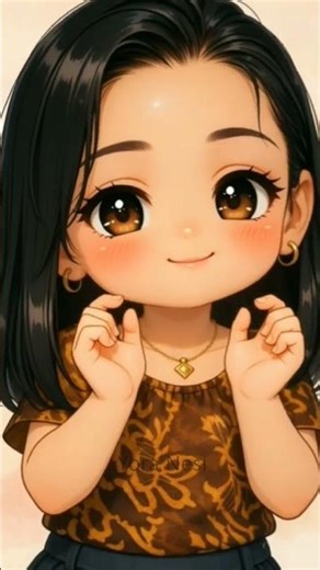 cute transisi realistis to anime style #ai #cute #funny