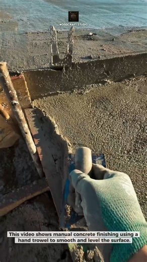 Hand Trowel Concrete Finishing Explained #ConcreteWork #Construction #Shorts
