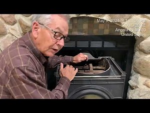 Old Boomer cleans Dutchwest Model 2460 Convection Wood Stove