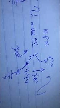 The operation of the npn transistor with base, emitter, and collector voltages