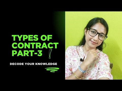 Types of Contract – Part 3 l Express Contract ll Implied contract ll Quasi Contract and E Contract