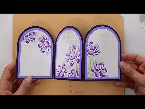 Timeless Elegance: Tri-Fold Arch Card (1200)