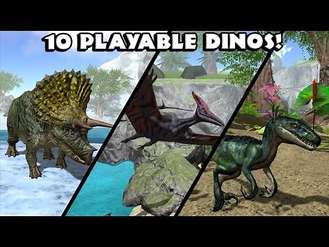 Ultimate Dinosaur Simulator - All 10 Playable Animals. Demonstration. IOS/Android.
