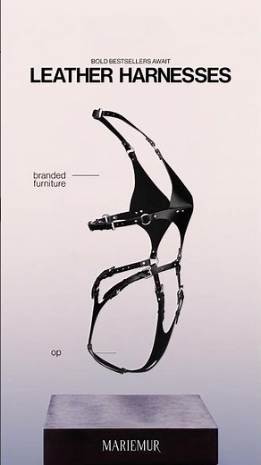 The Boldest Statement: Pamela Crotchless Leather Fullbody Harness #boldfashion #leatherharness