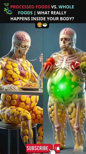Processed Foods vs. Whole Foods | What Really Happens Inside Your Body? 🍔🥗