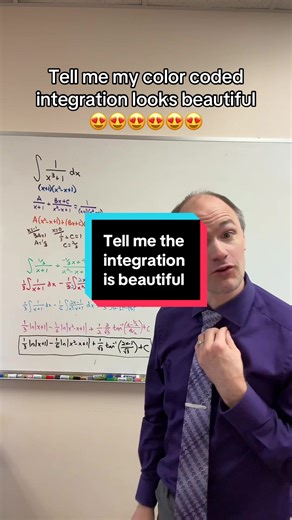 I think my color coded integrals are very beautiful 😍 #apcalc #calc #calculus #teacher