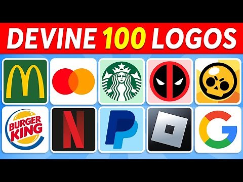 Devine le LOGO en 3 SECONDES ✔️👀🧐 | 100 Logos Célèbres | Quiz Logo 2024