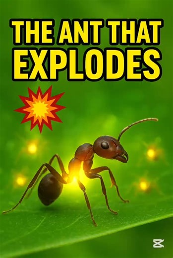The Ant That Explodes to Protect Its Colony#ExplodingAnt #WeirdNature #AnimalFacts