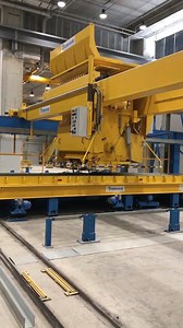 14K views | Machine that pours precise amounts of concrete into prefab wall moulds. The pallet is then vibrated by machines to compact and even out the concrete mix. | Desmond Lee | Facebook