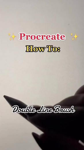 Create Double Line Brush Tutorial | Procreate Digital Art