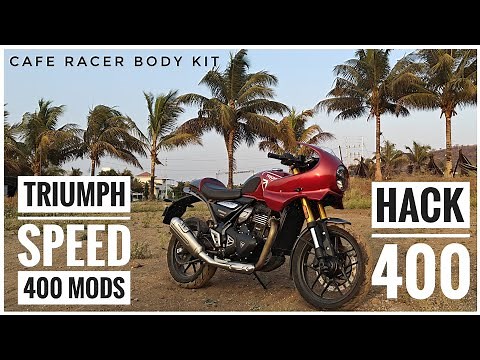 Triumph Speed 400 Mods | Hack 400 CafeRacer Body Kit by Autologue Design | HedgeHog | DNA VLOGS